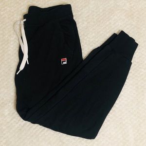 Black FILA sweatpants